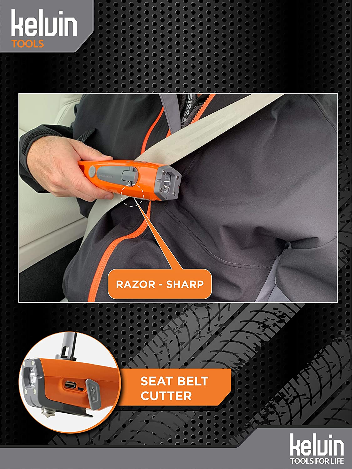 Razor sharp seatbelt cutter